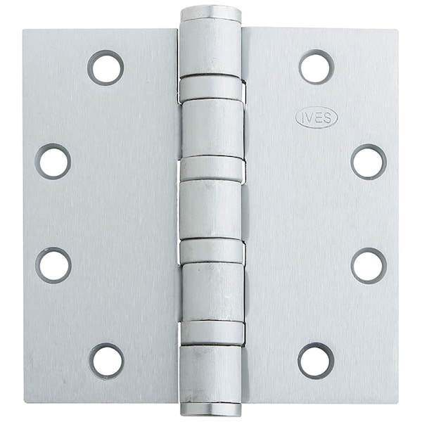 Ives Ball Bearing Butt Hinge, 4-1/2" x 4-1/2", Square, 630, NRP, Heavy 5BB1HW 4.5X4.5 630 NRP - main
